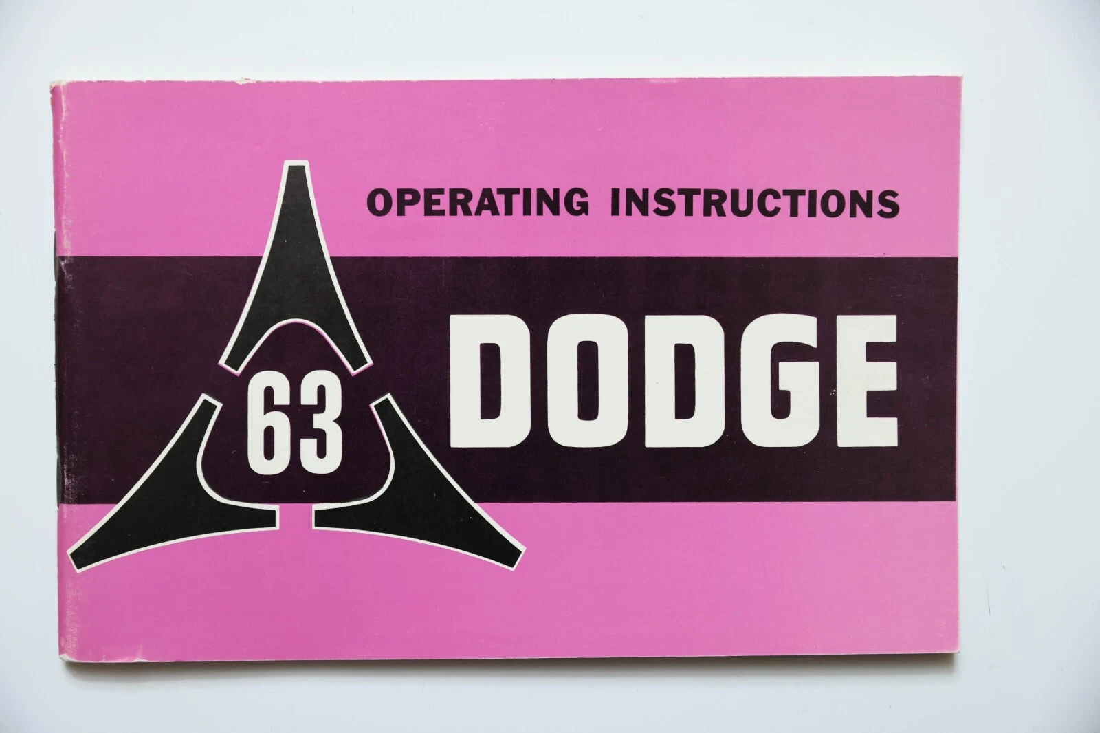 1963 Dodge Operating Instructions Owner's Manual Original