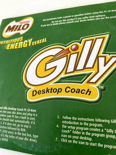 Gilly Milo Desktop Coach Cricket PC CD-Rom Wicket Keeping Adam Gilchrist  S1715 - Picture 2 of 3