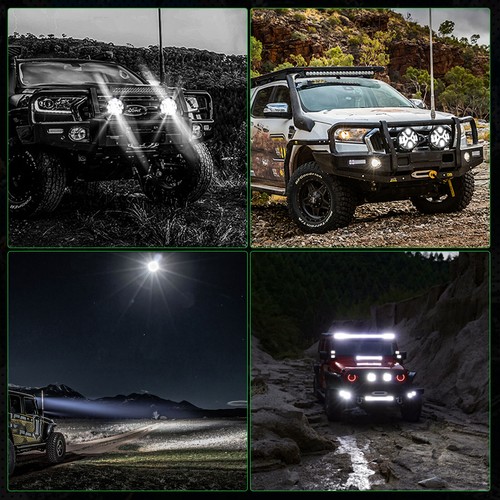 2X 7" INCH Round LED Work Light Bar Spot Lamp Off Road Driving Fog Lights White - Picture 13 of 13