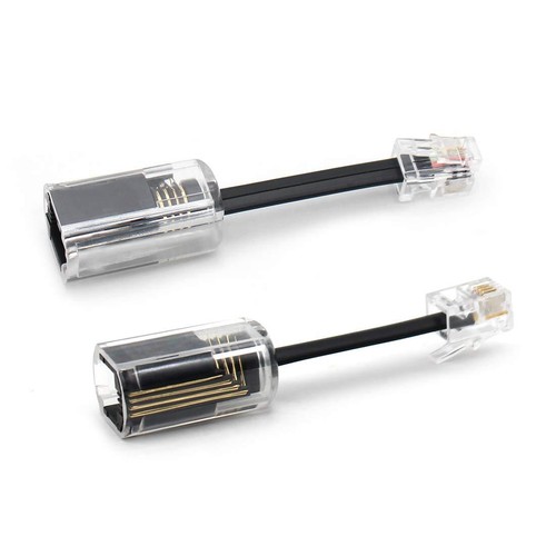 2 Pack RJ9 Telephone Cord Detangler Telephone Cord 360 Degree Rotating Swivel... - Picture 2 of 8