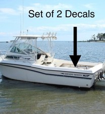 Grady White Boat Replacement 36” Decals - Set Of 2 - Marine Grade Vinyl Sticker