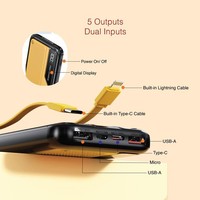 Powerbank 10.000 Mah – 22,5W Schnellladen – Integrierte Kabel – Rich