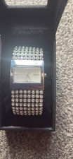DKNY Glitz NY4661 ladies' watch with a crystal-encrusted bracelet. 