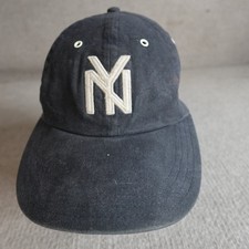 New York Black Yankees Hat Black Embroidered Vintage Blue Marlin Made in USA