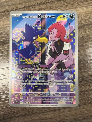 Team Rockets Murkrow Illustration Card 200/182