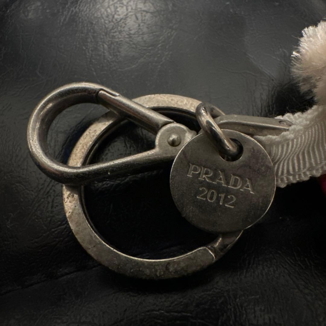 PRADA Key Ring Keychain Bag Charm Bear Sunglasses Multicolor With Box Authentic thumbnail 9