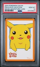 PSA 10 Pikachu's Vacation Zukan Movie Adventure Card POP 2 Pokemon