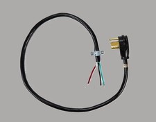 4-Prong 30-Amp Dryer Power Cord , 6 Feet, Black