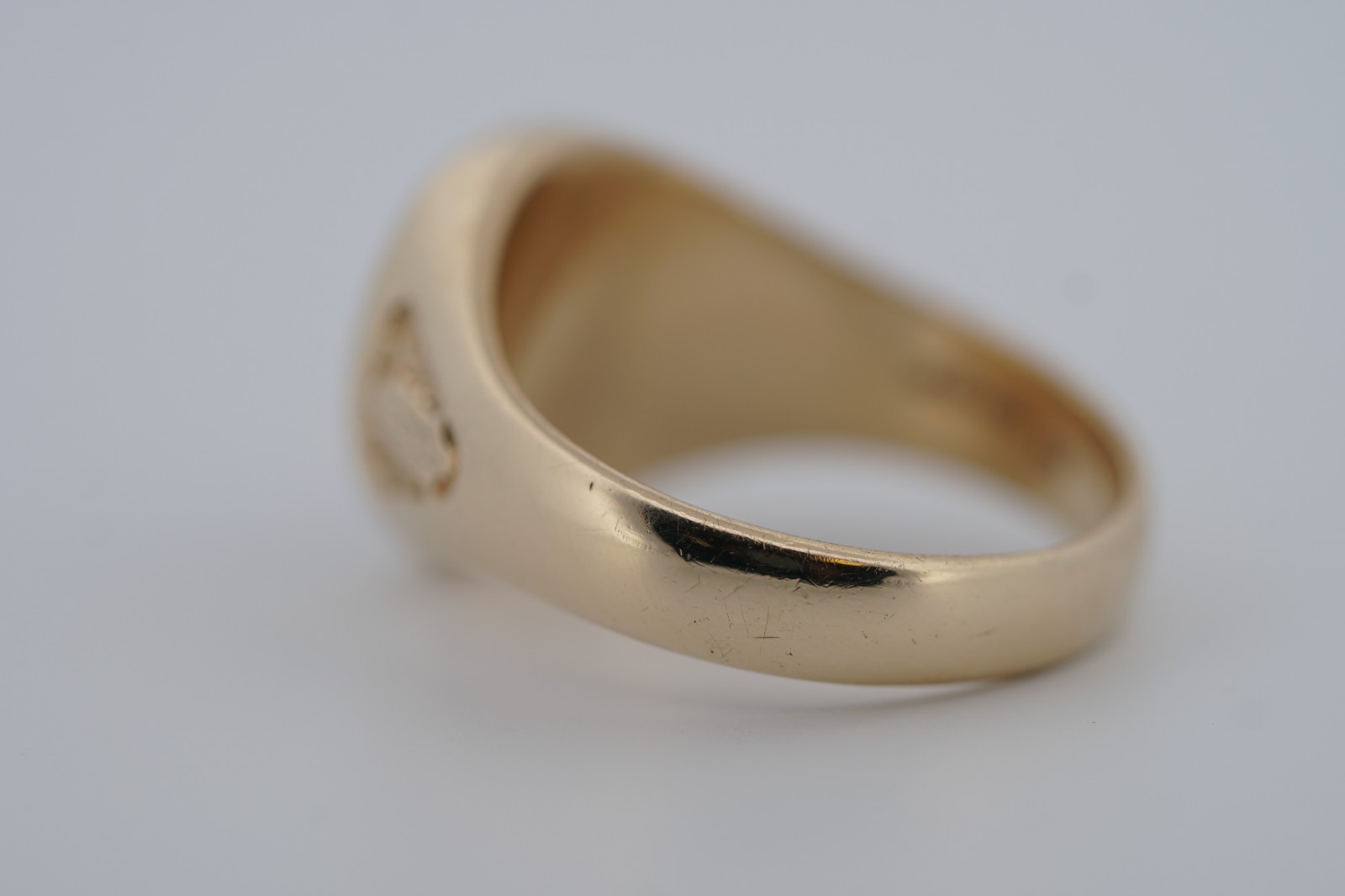 10K Solid Yellow Gold Mens Black Lab Ruby Masonic… - image 5