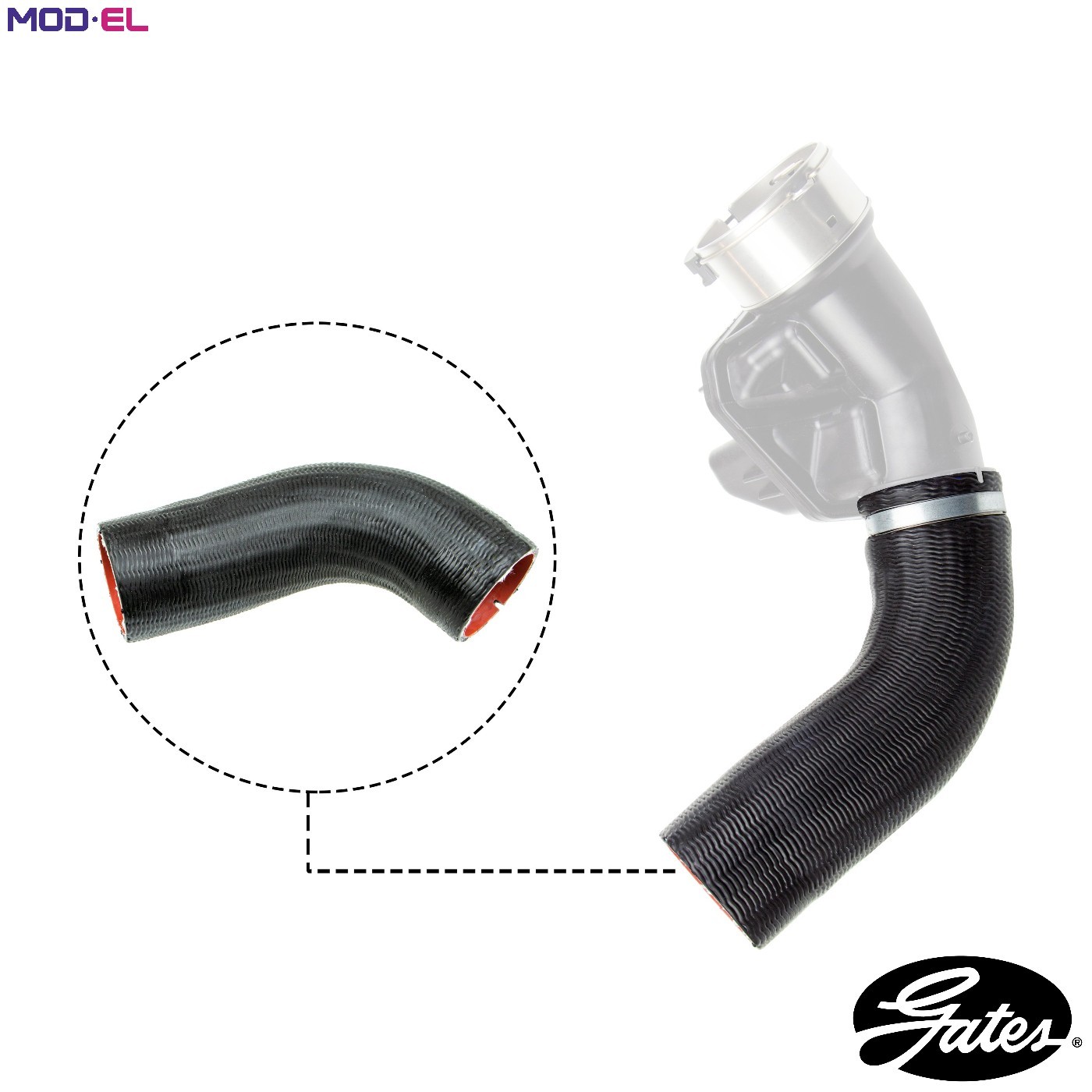 GATES TURBO CHARGER HOSE - 09-1241 - Image 9