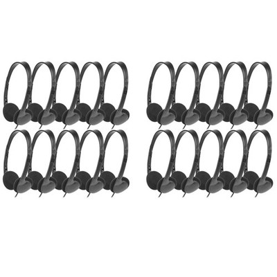 Kopfhörer für Den Unterricht, 20er-Pack für die Schule, Ohrhörer 3,5 mm Aud7155