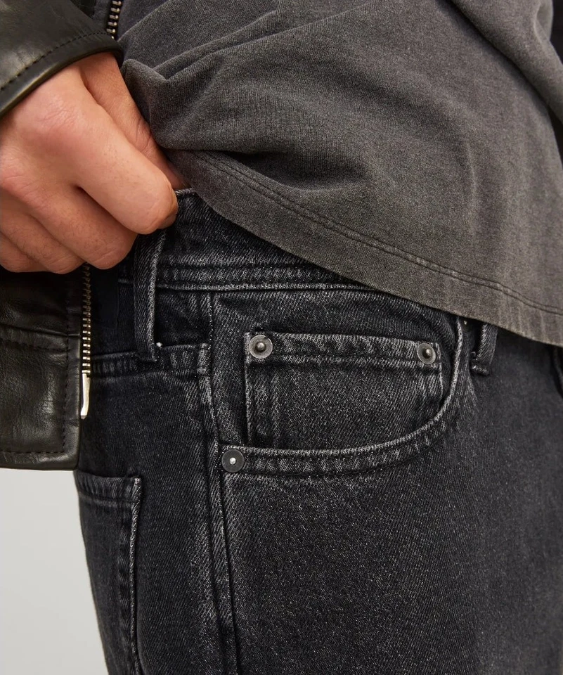 Jack&Jones JJIEDDIE JJORIGINAL SQ 737 NOOS, Jeans Hombre - Negro - Imagen 3 de 4