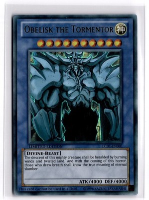 Yugioh TCG Obelisk the Tormentor LC01-EN001 Legendary Collection 1 Ultra Rare NM