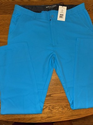 NWT Matte Grey Golf Pant Wayfarer Hawaiian Ocean Blue 36x32 Caddyshack Loud Bold