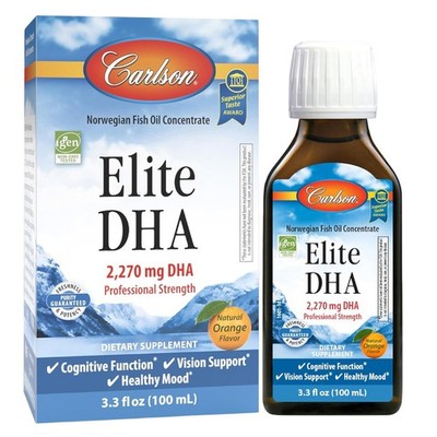 Carlson Labs Elite DHA Supplement - Orange