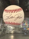 PETE ROSE PHILLIES CINCINNATI REDS EXPOS SINGLE SIGNED BASEBALL JSA