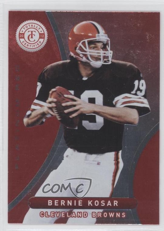 2012 Panini Totally Certified Platinum Red Bernie Kosar #87 2u3