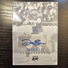 Tanner Lee 2018 Panini Luminance Rookie Ink Platinum Blue #/25 Auto Nebraska RC