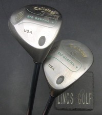 Ladies Set of 2 Callaway Big Bertha 3 + 5 Wood Ladies Graphite Shafts
