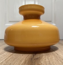 Vintage Mid-Century Modern Ceiling Light Shade Amber Glass 1960s