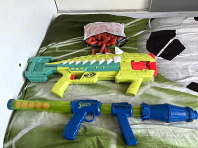 NERF DinoSquad ArmorStrike Dart-Blaster Set 2 Blaster inkl. Darts