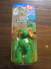 Erin The Bear McDonalds Ty Beanie Baby Rare Errors 1993 OakBrook Misprint New