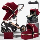 Baby Stroller Combo Car Seat, Baby Travel System,Standard Reversible Pram 3 in 1