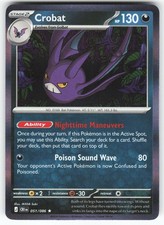 Crobat 051/086 Rare Chaos Rising Pokemon Holo Near Mint