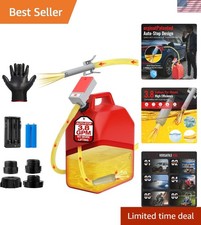 Portable Fuel Transfer Pump - 3.8 GPM Battery-Powered with Auto-Stop, 51" Hose