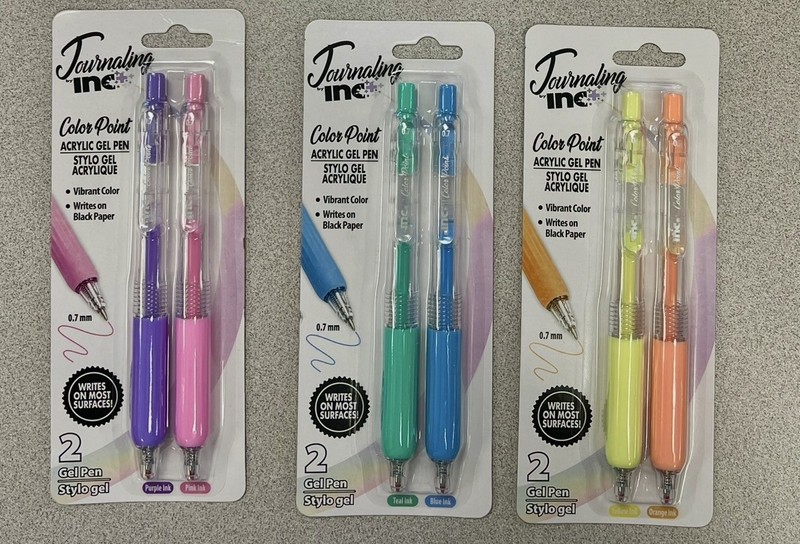 Journaling by INC+ Acrylic Gel Pen 2-Pack Pens 0.7mm