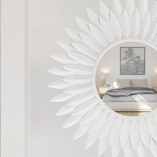 Crystorama BRH-M520-MT Broche 20 X 20 inch Matte White Mirror - Picture 6 of 7