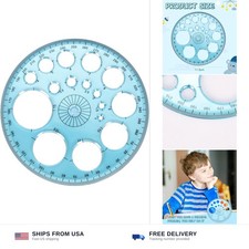 Circle stencil template drawing tool plastic 11.5cm diameter reusable compact