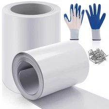 2 Rolls Aluminum Flashing Roll 8 Inch x 25 ft, 0.5 mm Thickness Roof Flashing...