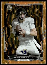 2015 Bowman Rookies Rainbow Orange Ice Sean Mannion 22/50 St. Louis Rams #26