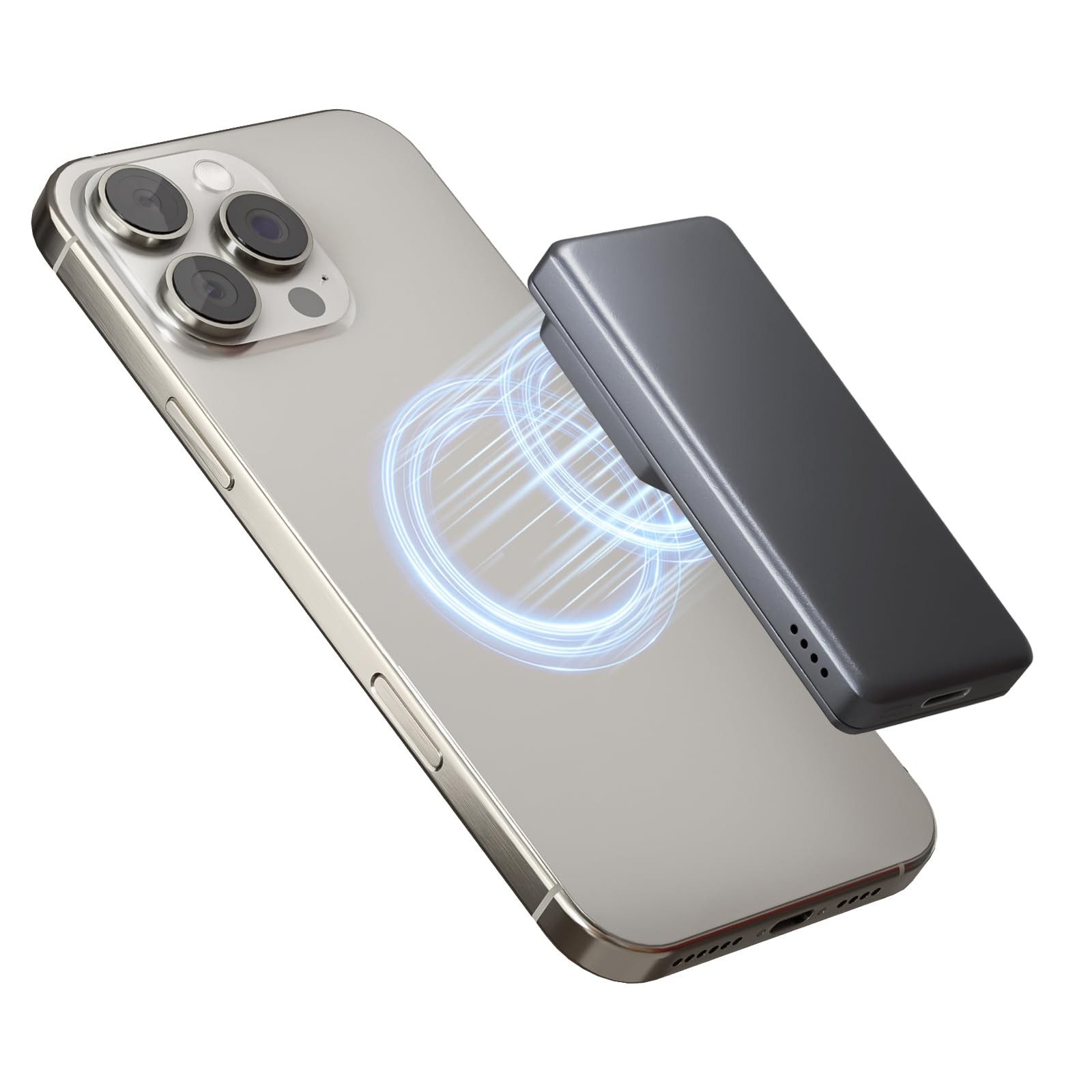 Ultra Slim 5000mAh 20W Magnetic Wireless Portable Charger Fast Charging Power Bank