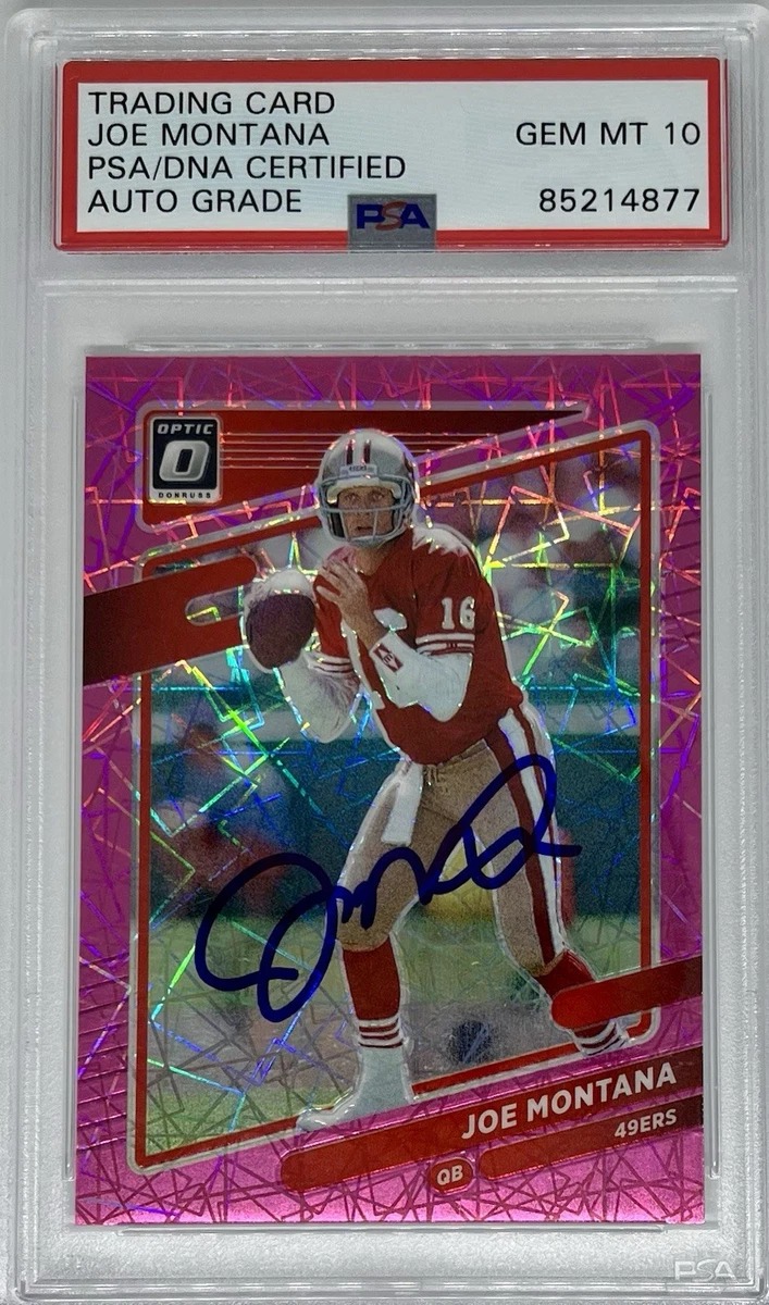 Panini Joe Montana Football Original Autographed Sports Trading