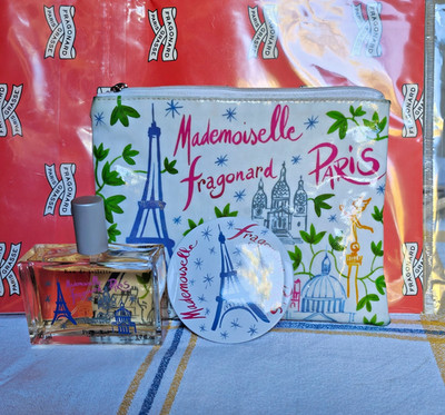 NO SHIPPING TO US MLLE FRAGONARD PARIS MIRROR POUCH EDT 50 ml 1.7 fl.oz