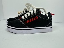 Heelys Pro 20 Kids Roller Skate Shoes Black Red Size 1 No Wheels