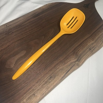 VTG Yellow Mepal Melamine Slotted Serving Spoon Rosti Hutzler Denmark