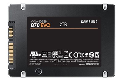 Samsung 870 EVO 2TB SATA 2.5'' Internal SSD Solid State Drive Black
