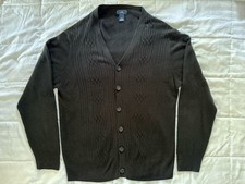 Dockers  Light Weight 100 Acrylic Office Cardigan Men  s Large, Black 