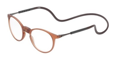 Calabria SP04 Snap Magnetic Reading Glasses Blue Light 3.50 Crystal Brown Adjust