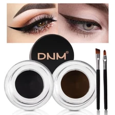 evpct 2 in 1 Black  Brown Gel Eyeliner Waterproof Smudge Proof for Waterline ...
