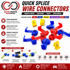 Quick Splice Wire Connectors Snap-Lock Electrical Cable Joiners Crimp Clips RBY