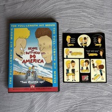Beavis And Butt Head Do America DVD With Vintage Sticker Set