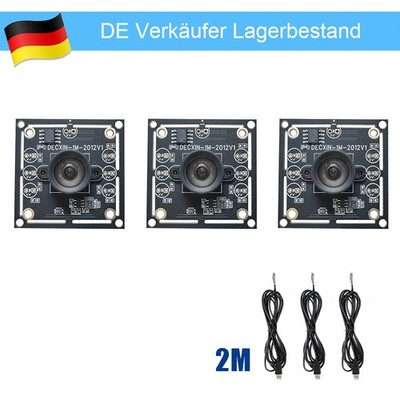 3x 100-Grad-Kameramodul 1 MP HBV OV9732 30 FPS Kamera Set + 2m USB Kabel #