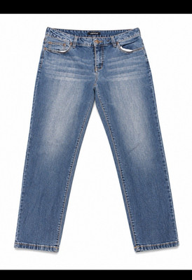 1822 Denim Women's Plus 18W Blue Light Wash Straight Leg Stretch Jeans