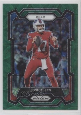 2023 Panini Prizm Green Scope Prizm 64/75 Josh Allen #32 11p9