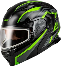 GMAX M201391314 MD-01S TRANSISTOR SNOW HELMET BLACK GREY GREEN SM