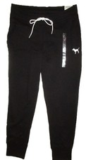 Victoria s Secret PINK Sport Jogger Size large Black skinny jogger NWT